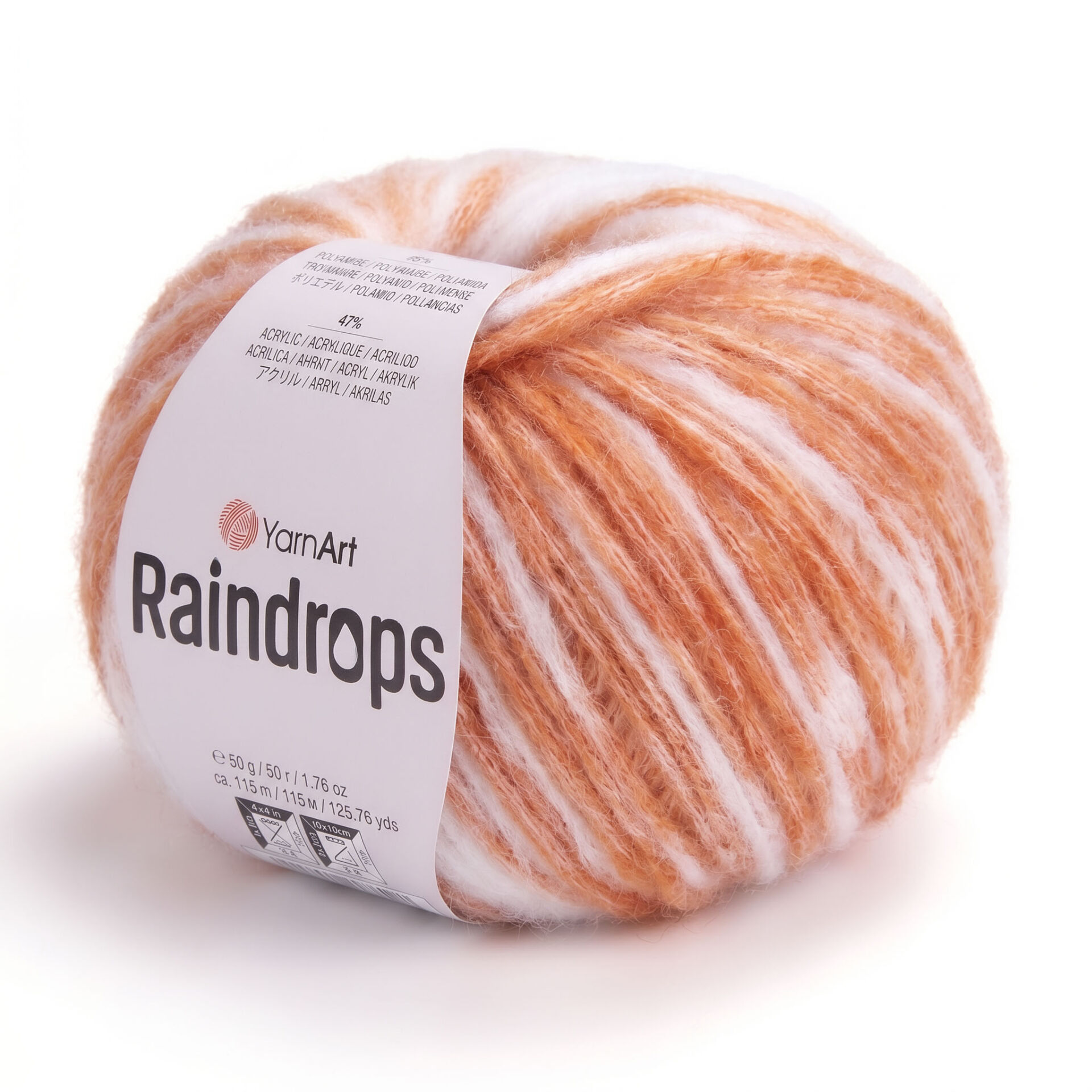 YARNART RAINDROPS - MULTICOLOR KNITTING YARN VARIEGATED - 2903