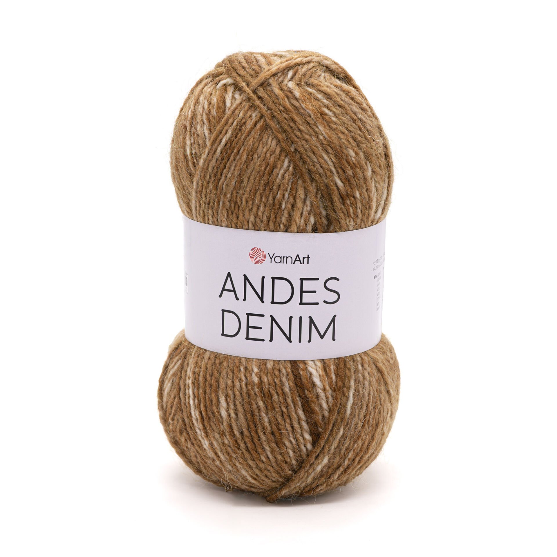YARNART ANDES DENIM - KNITTING YARN BROWN - 5106