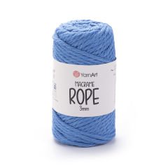 YARNART MACRAME ROPE 3 MM - MACRAME CORD DARK BLUE - 786