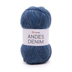 YARNART ANDES DENIM - KNITTING YARN BLUE - 5108