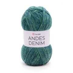 YARNART ANDES DENIM - KNITTING YARN GREEN - 5109