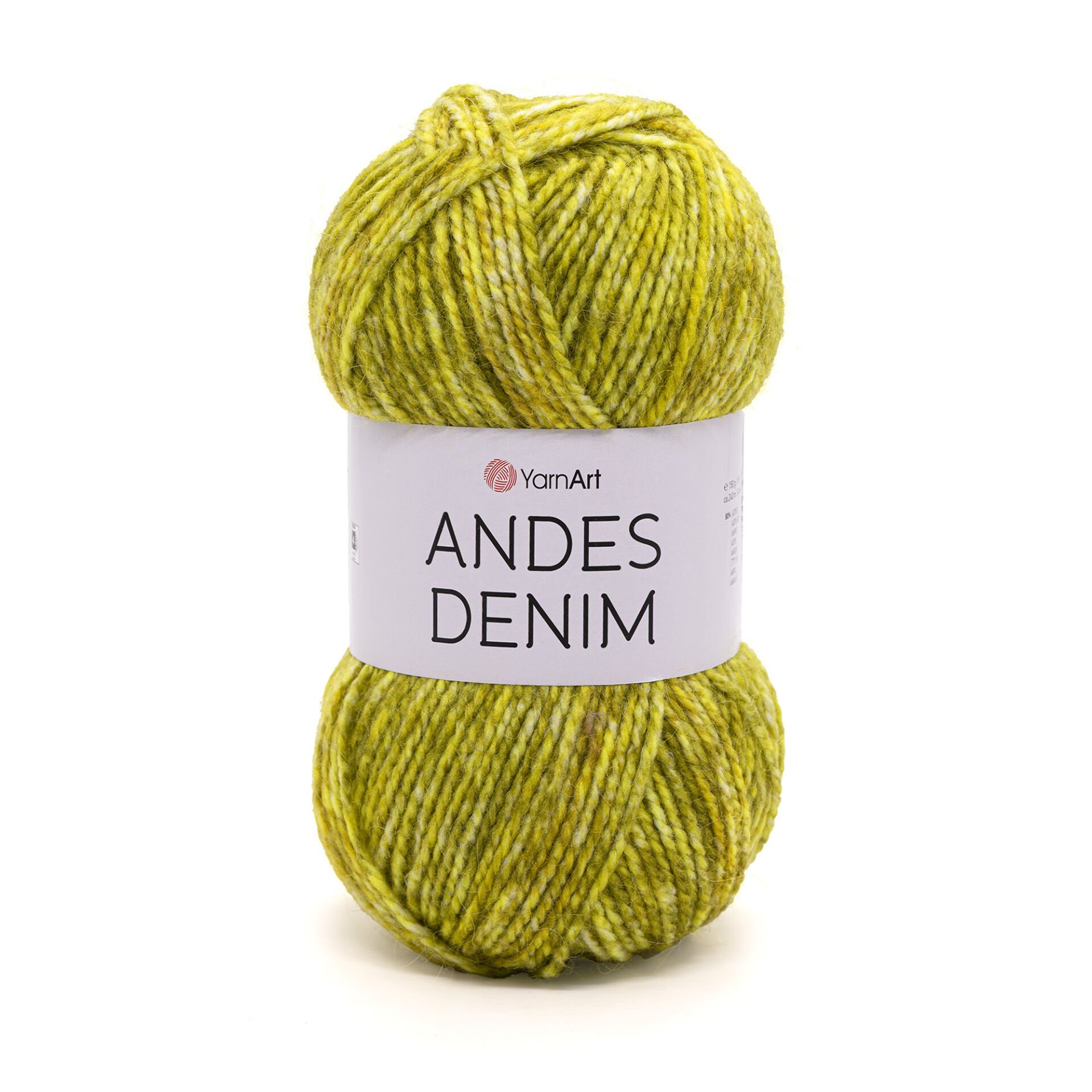 YARNART ANDES DENIM - KNITTING YARN YELLOW - 5110