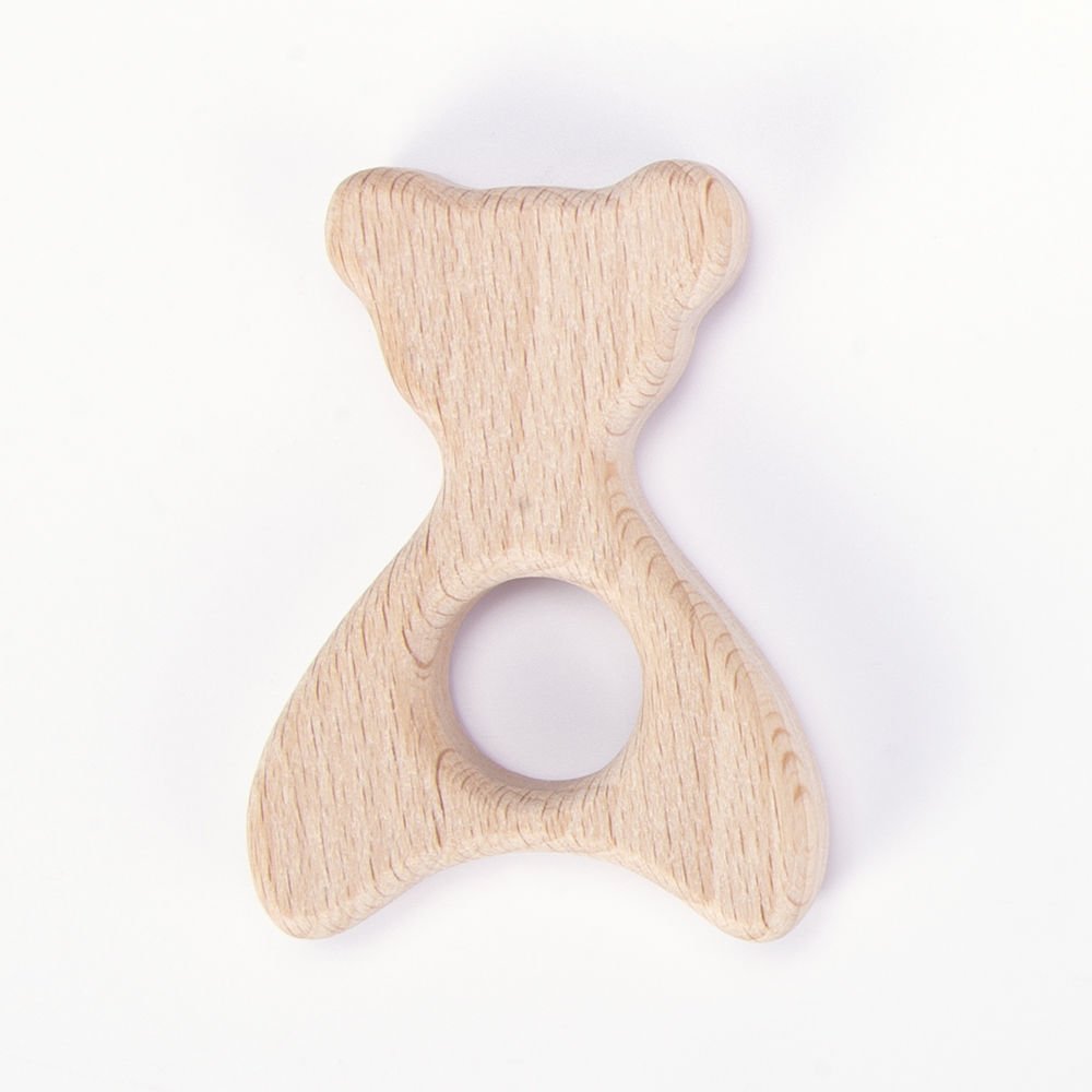 WOODEN TEETHER BEAR