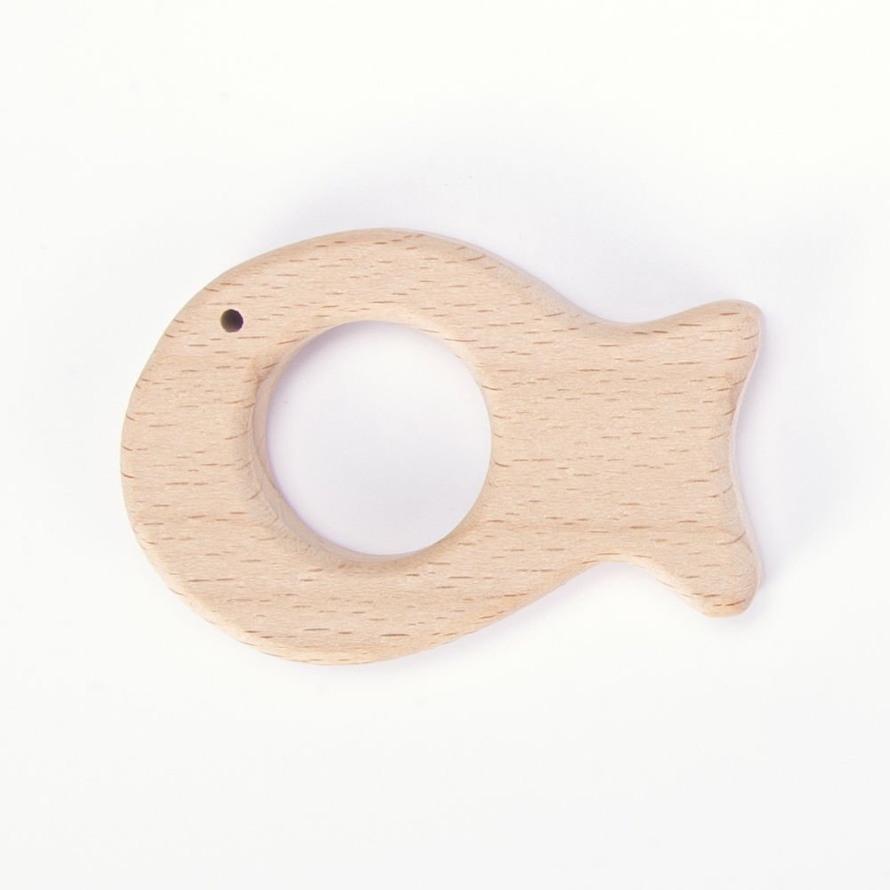 WOODEN TEETHER FISH