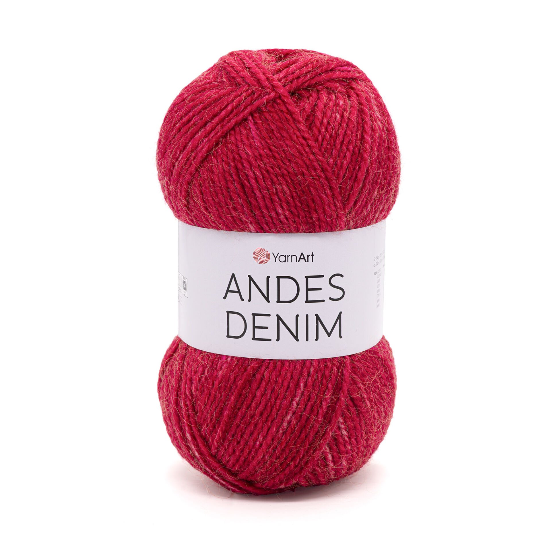 YARNART ANDES DENIM - KNITTING YARN RED - 5113