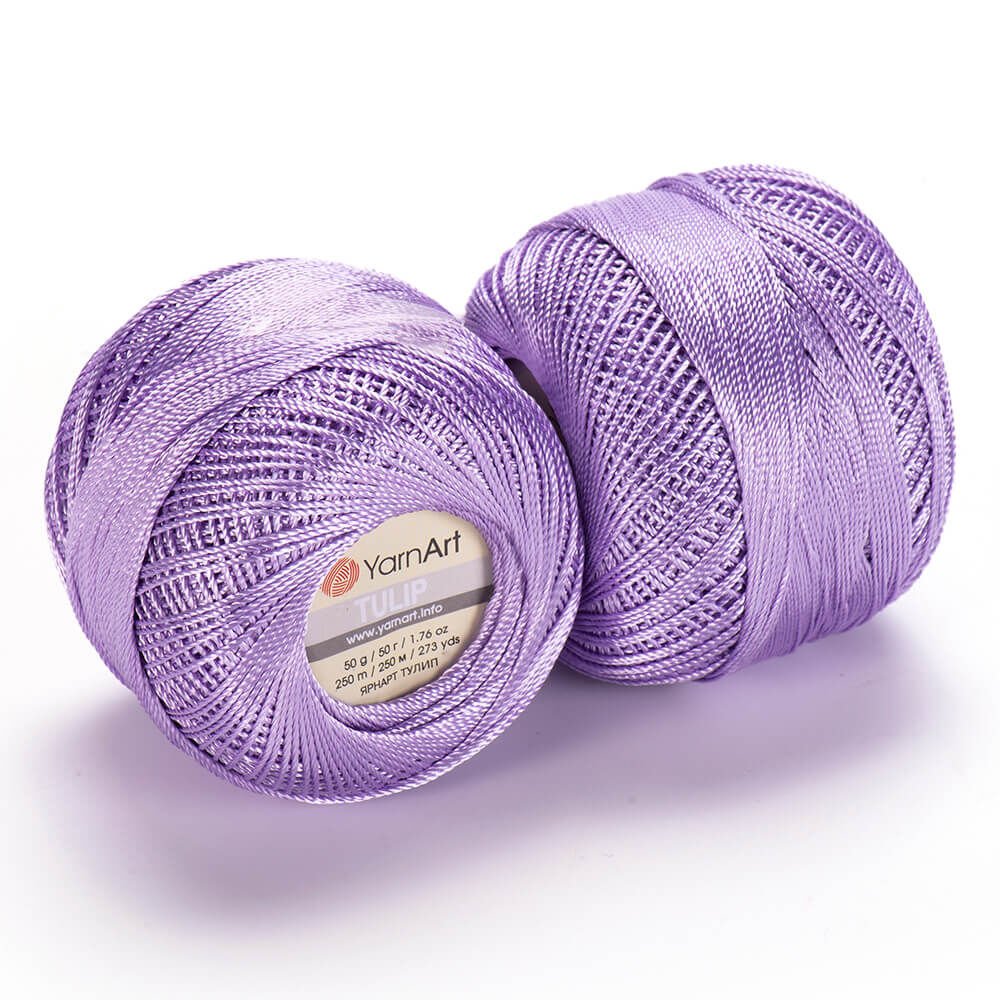 YARNART TULIP - SPARKLY LACE YARN LILAC - 413