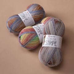 YARNART FORZA STRIPE - MULTICOLOR KNITTING YARN