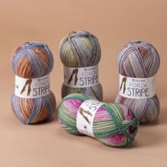 YARNART FORZA STRIPE - MULTICOLOR KNITTING YARN