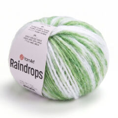 YARNART RAINDROPS - MULTICOLOR KNITTING YARN VARIEGATED - 2912