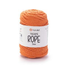 YARNART MACRAME ROPE 3 MM - MACRAME CORD REDDISH ORANGE - 770