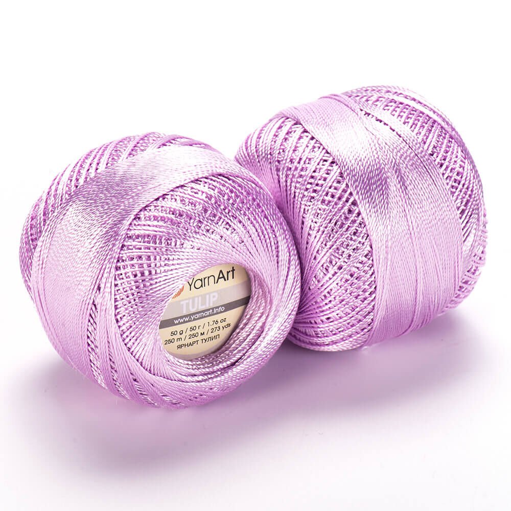 YARNART TULIP - SPARKLY LACE YARN LAVENDER - 417