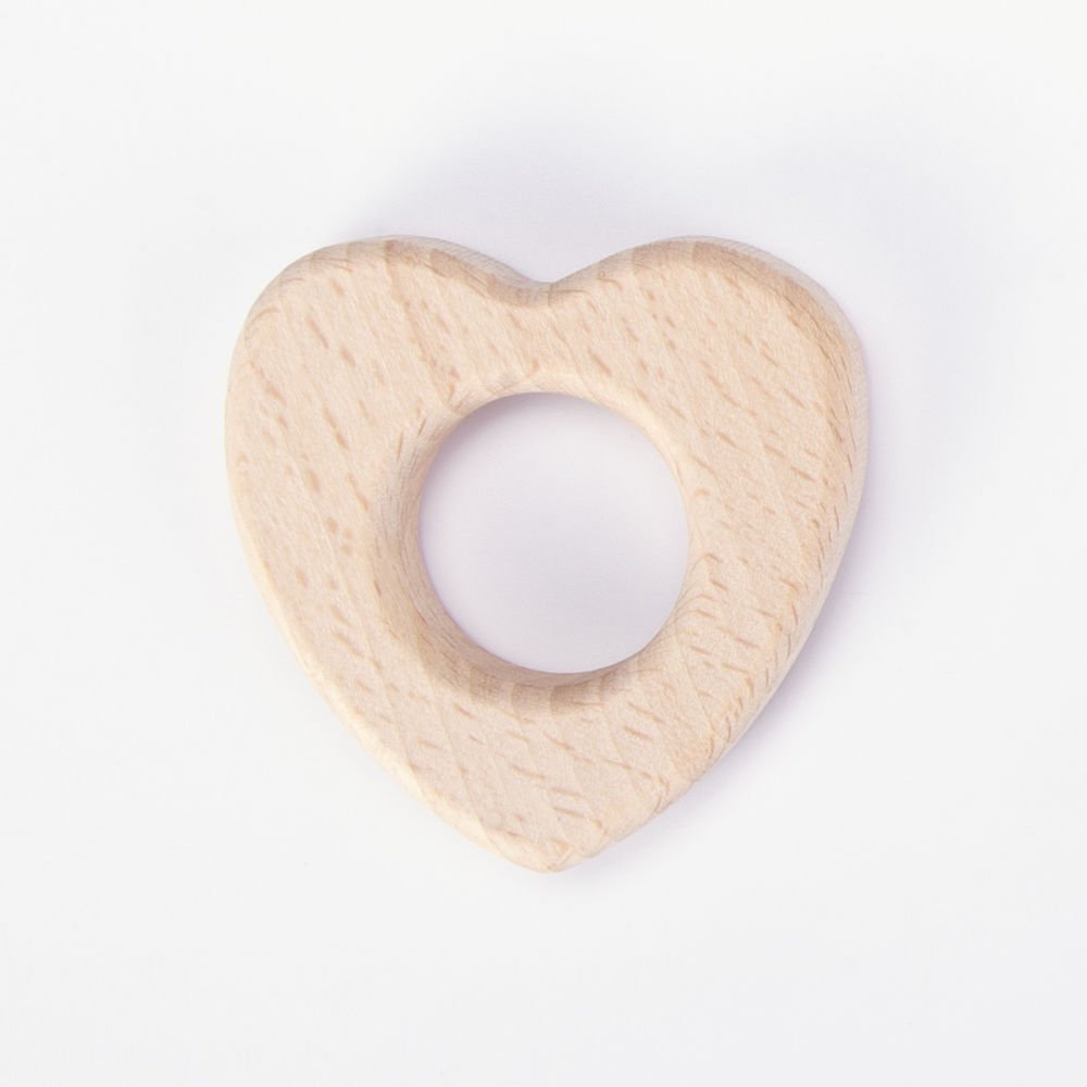 WOODEN TEETHER HEART