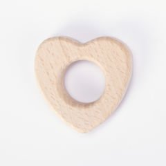 WOODEN TEETHER HEART