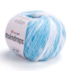 YARNART RAINDROPS - MULTICOLOR KNITTING YARN VARIEGATED - 2917