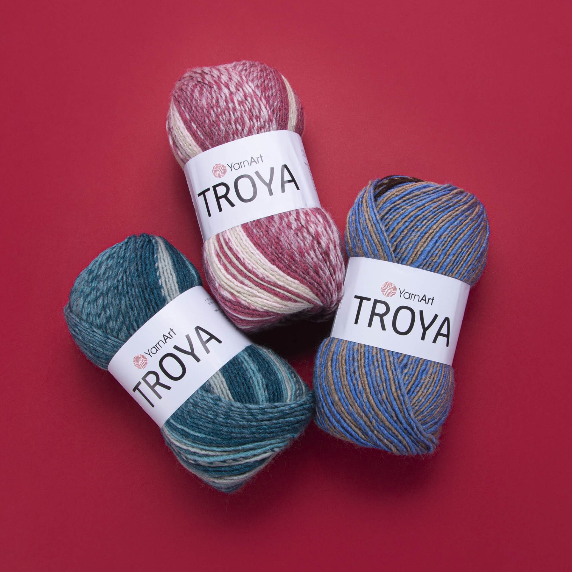YARNART TROYA - MULTICOLOR KNITTING YARN