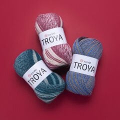 YARNART TROYA - MULTICOLOR KNITTING YARN