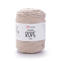 YARNART MACRAME ROPE 5 MM - MACRAME CORD BEIGE - 753