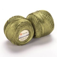 YARNART TULIP - SPARKLY LACE YARN RESEDA GREEN - 423