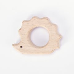 WOODEN TEETHER HEDGEHOG