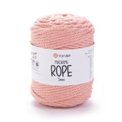 YARNART MACRAME ROPE 5 MM - MACRAME CORD PINKISH ORANGE - 767