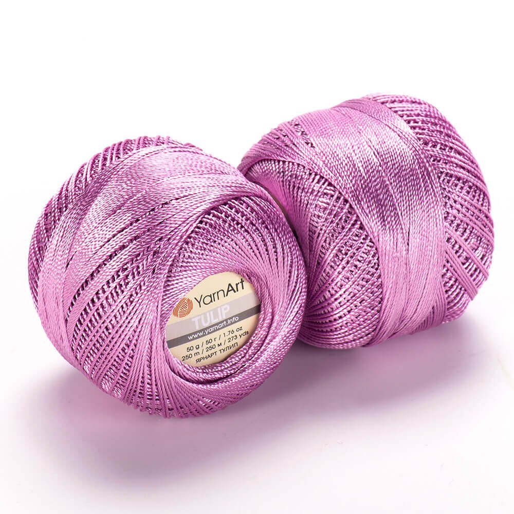 YARNART TULIP - SPARKLY LACE YARN LIGHT PURPLE - 429