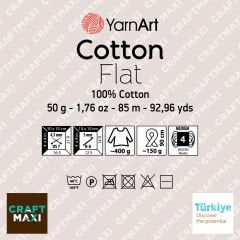 YARNART COTTON FLAT - KNITTING YARN