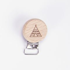 WOODEN PACIFIER CLIP