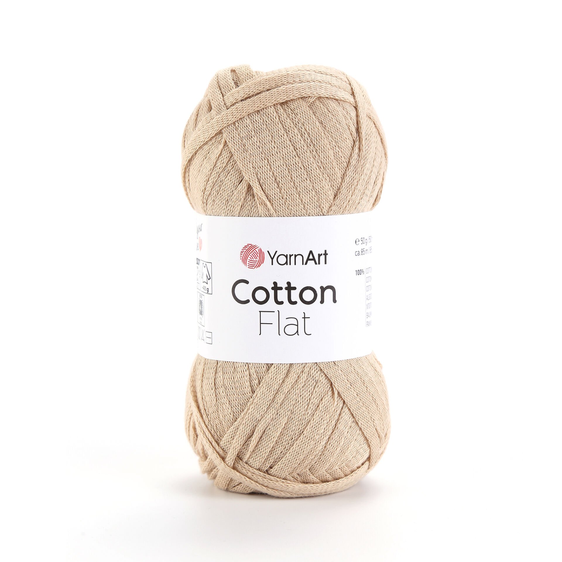 YARNART COTTON FLAT - KNITTING YARN BEIGE - 6703