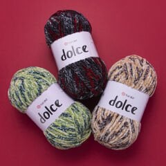 YARNART DOLCE - MULTICOLOR VELVET KNITTING YARN