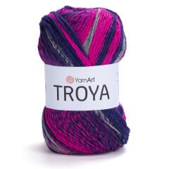 YARNART TROYA - MULTICOLOR KNITTING YARN VARIEGATED - 2112