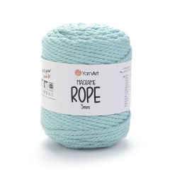 YARNART MACRAME ROPE 5 MM - MACRAME CORD MINT - 775