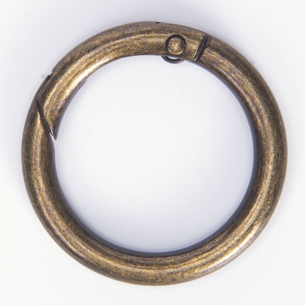 METAL CLIPPED RING - 2 PCS BRONZE