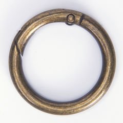 METAL CLIPPED RING - 2 PCS BRONZE