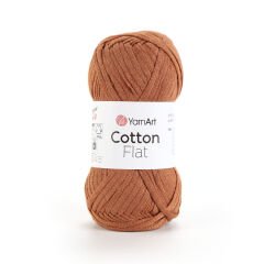 YARNART COTTON FLAT - KNITTING YARN BROWN - 6707