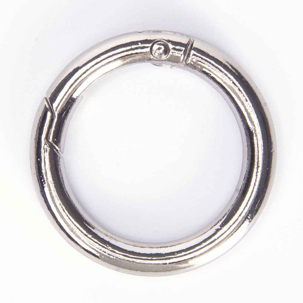 METAL CLIPPED RING - 2 PCS SILVER