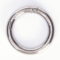 METAL CLIPPED RING - 2 PCS SILVER