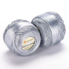 YARNART TULIP - SPARKLY LACE YARN GREY - 479