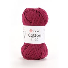 YARNART COTTON FLAT - KNITTING YARN CLARET - 6709