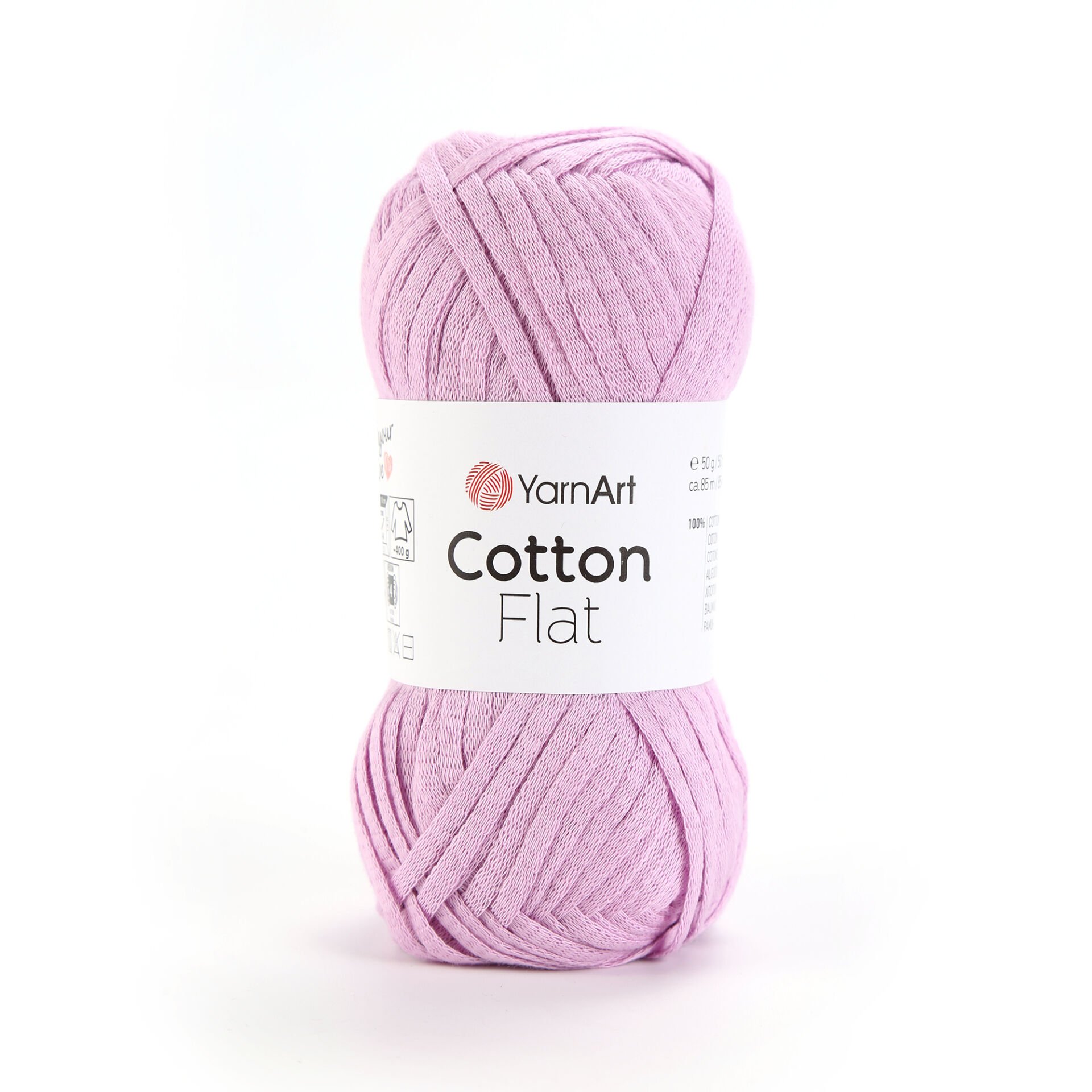 YARNART COTTON FLAT - KNITTING YARN LILAC - 6712