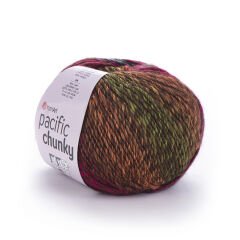 YARNART PACIFIC CHUNKY - MULTICOLOR KNITTING YARN VARIEGATED - 301