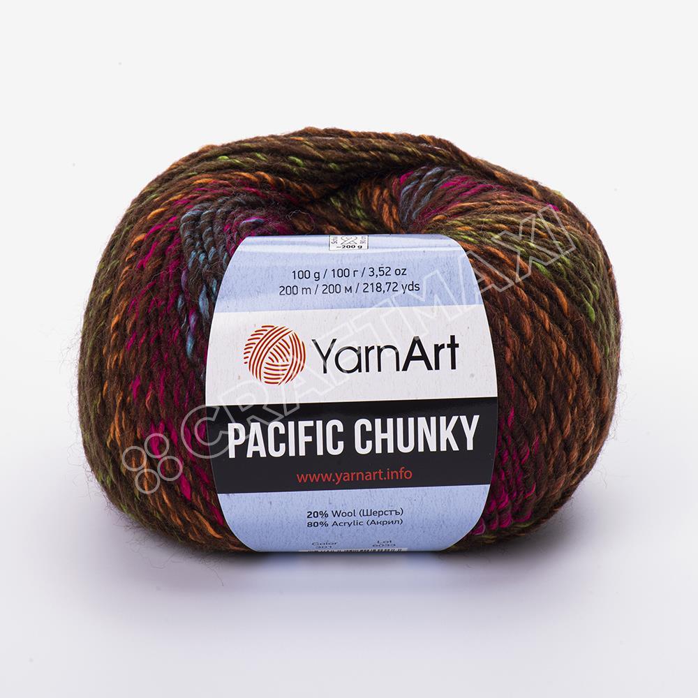 YARNART PACIFIC CHUNKY - MULTICOLOR KNITTING YARN VARIEGATED - 301