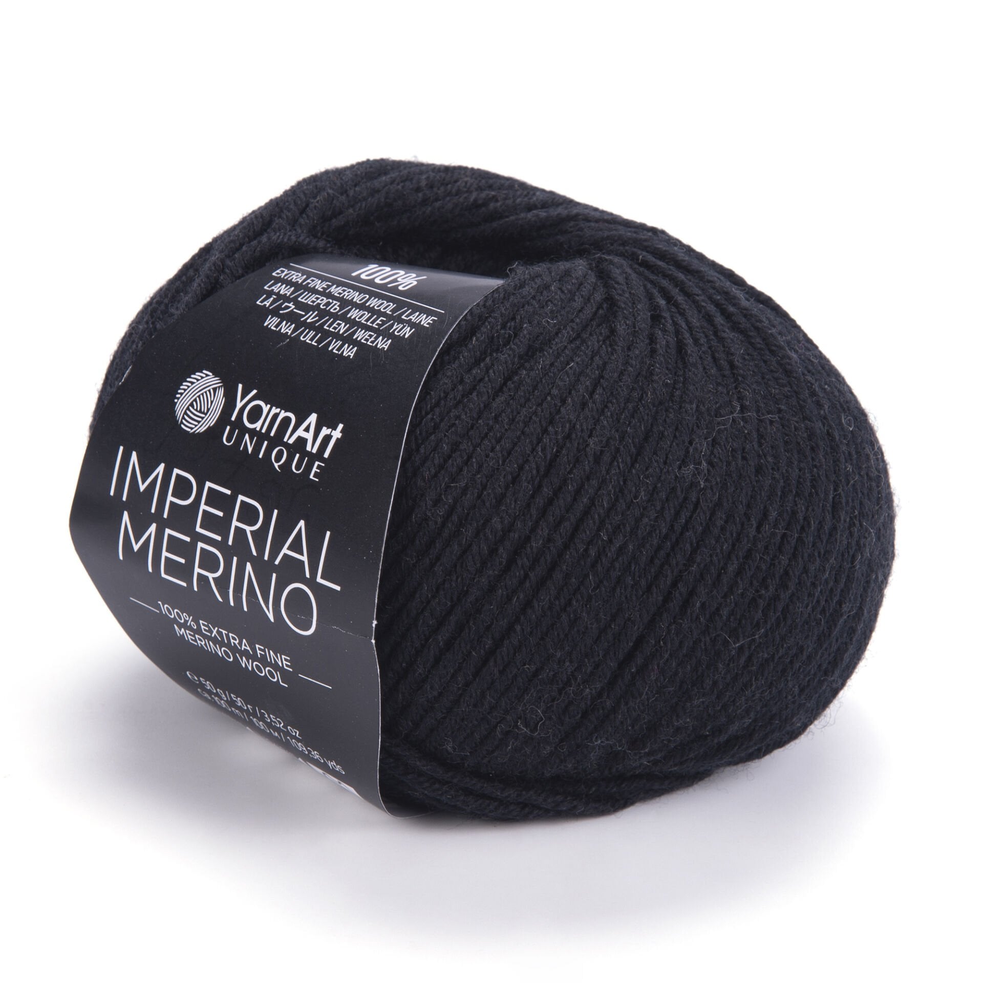 YARNART IMPERIAL MERINO - KNITTING YARN BLACK - 3301