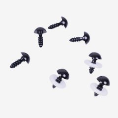 AMIGURUMI BLACK EYES - 5 PAIRS 10 MM