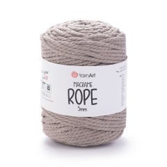 YARNART MACRAME ROPE 5 MM - MACRAME CORD MILKY BROWN - 768