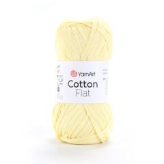 YARNART COTTON FLAT - KNITTING YARN YELLOW - 6717