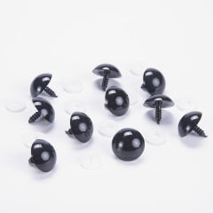AMIGURUMI BLACK EYES - 5 PAIRS 18 MM
