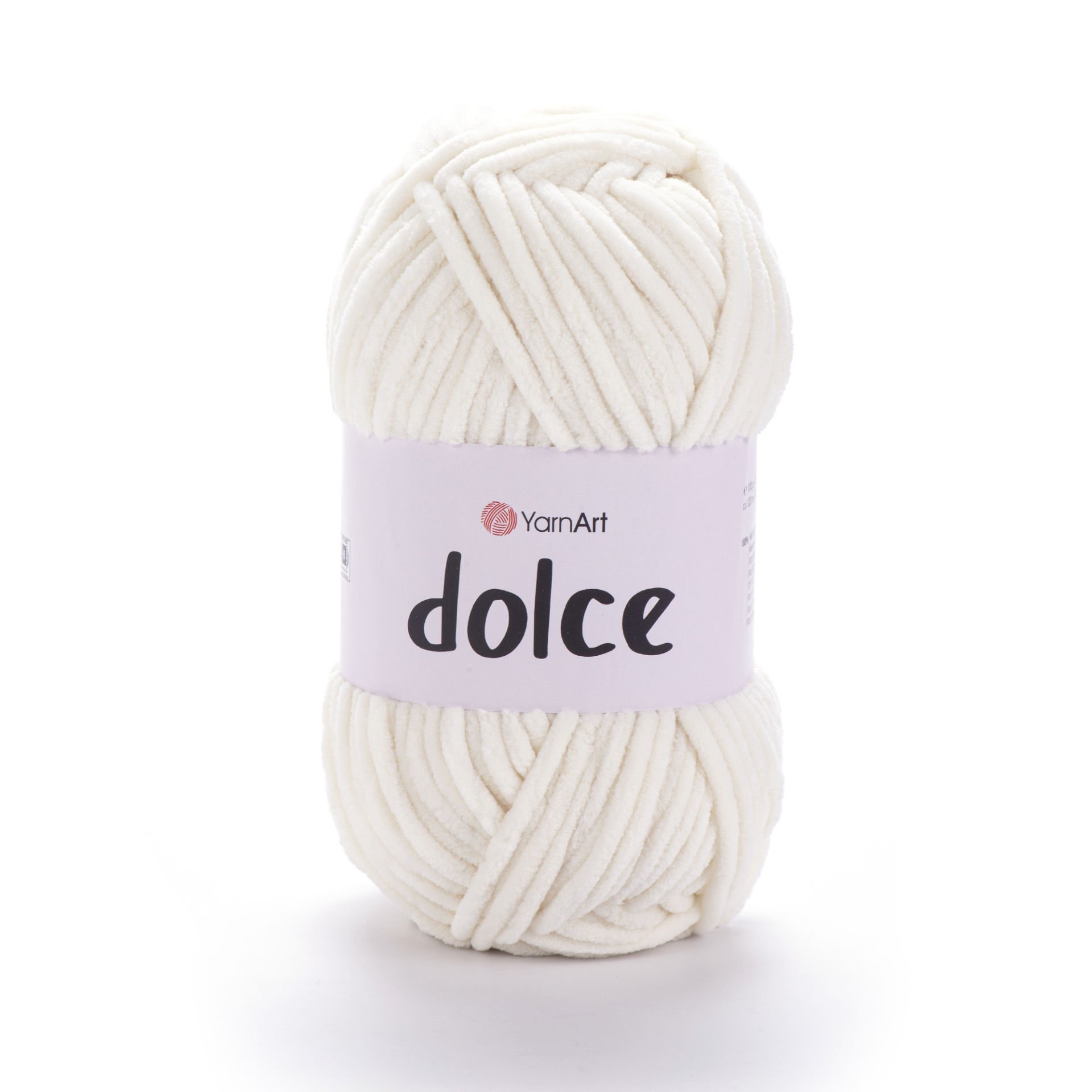 YARNART DOLCE - VELVET KNITTING YARN LIGHT CREAM - 745