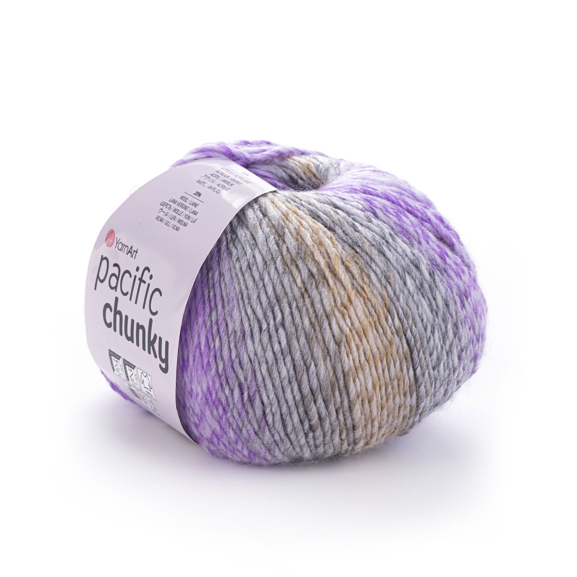 YARNART PACIFIC CHUNKY - MULTICOLOR KNITTING YARN VARIEGATED - 308