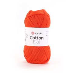 YARNART COTTON FLAT - KNITTING YARN ORANGE - 6721