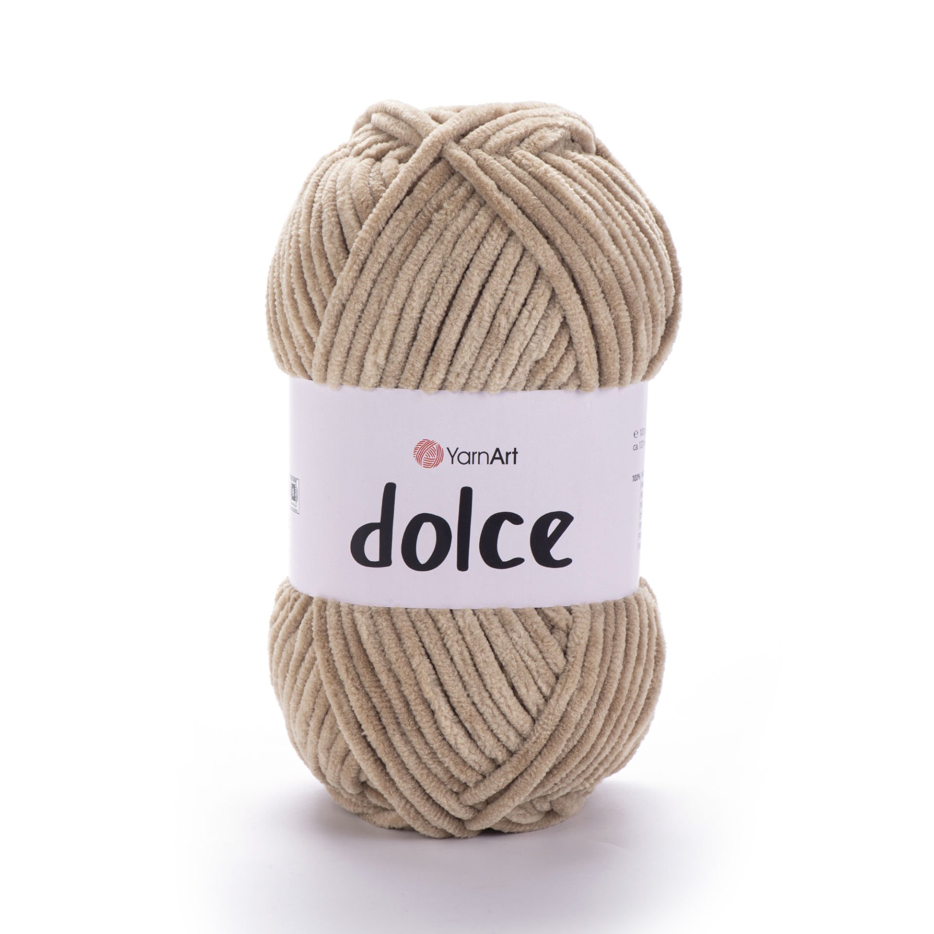 YARNART DOLCE - VELVET KNITTING YARN DARK BEIGE - 747